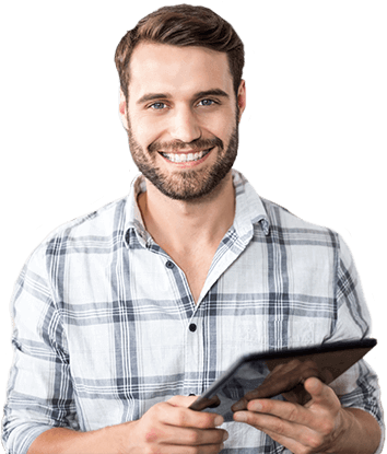 Homme dans site web pour entreprises d'usinage